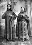 Священник Стефан Чертихин с диаконом Даниилом Берёзиным, 1910-е годы.