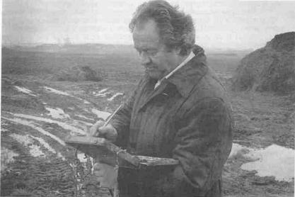 Ратников А.М. на этюдах.