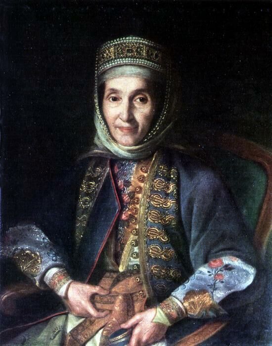 А.А. Лазарева. Портрет работы Аргунова. 1769 