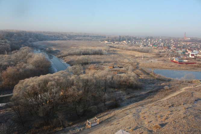 Вид на Боровск с Русиново