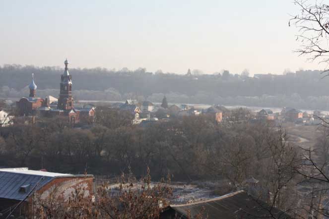 Вид на Боровск от районной администрации
