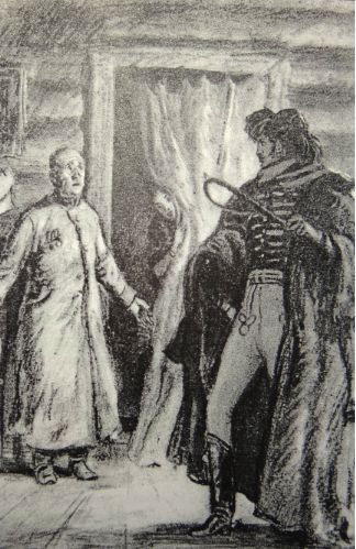 Д. А. Шмаринов. Иллюстрация к «Станционному смотрителю» А. С. Пушкина. Из книги: Александр Пушкин. Повести Белкина. – М.-Л. 1949