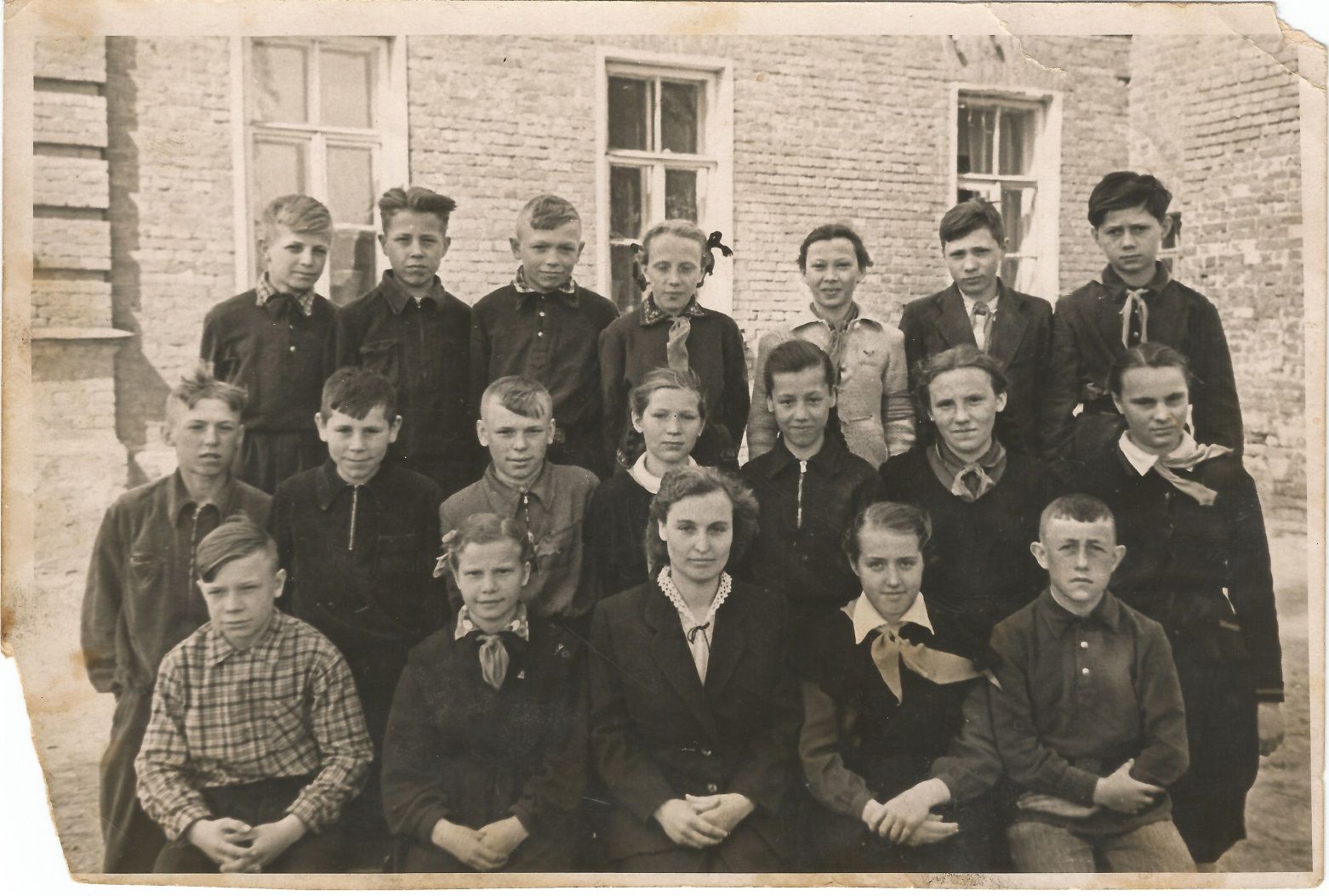 7 класс Ямкинской школы. 1960 г.
