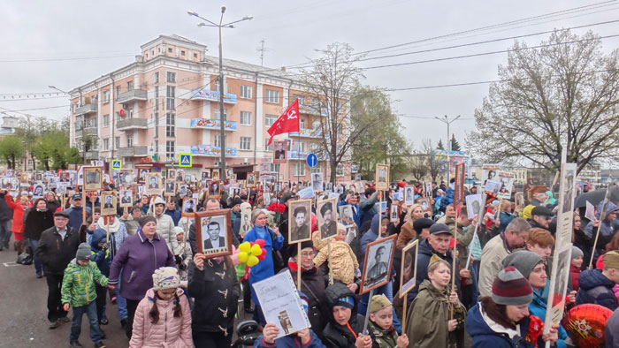 Бессмертный полк в Ногинске. 2017 год