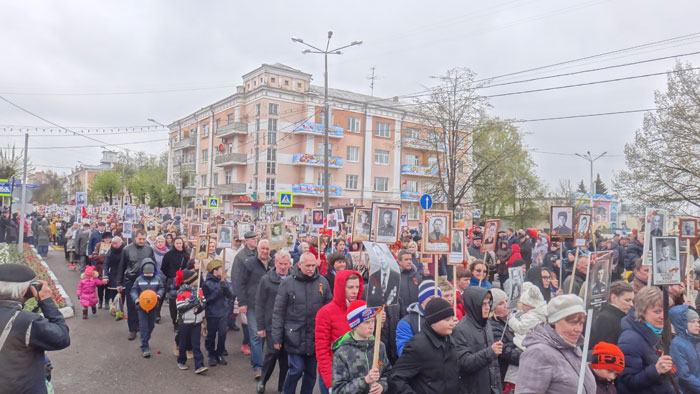 Бессмертный полк в Ногинске. 2017 год