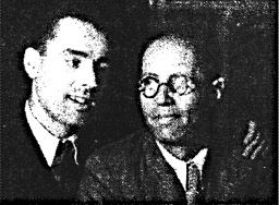 Директор ДК им. К.Маркса в 1942-1952 гг. Г.С.Дельман (справа)