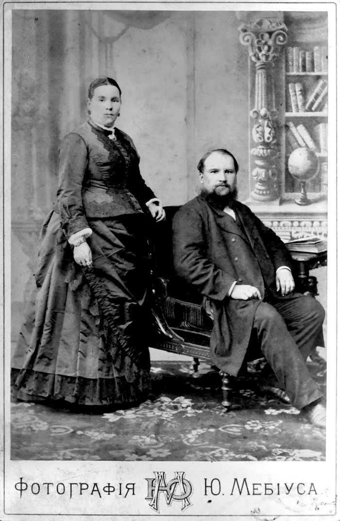 Барановы Фёдор Емельянович и Анастасия Сергеевна. Начало 1890-х годов