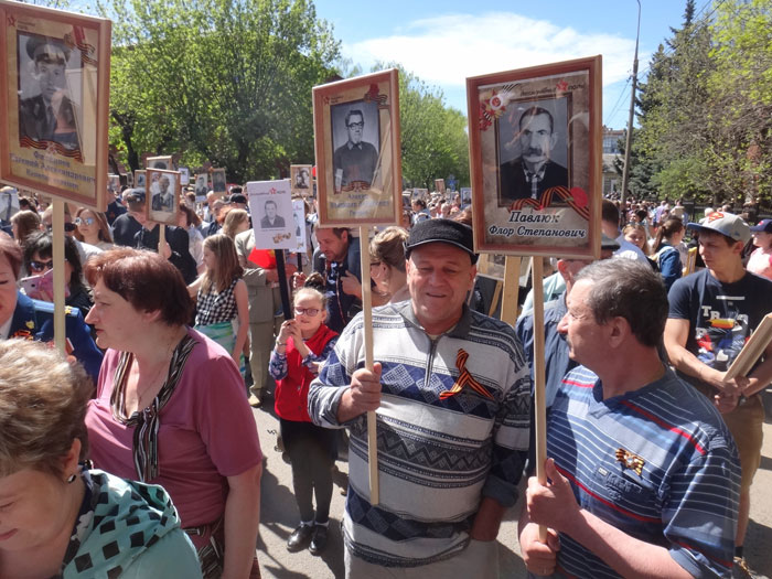 Бессмертный полк в Ногинске. 2018 год