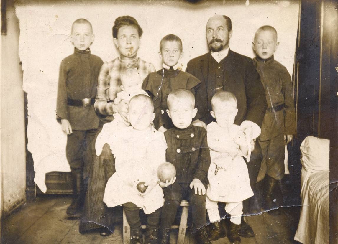Семья Морозовых в 1914 году