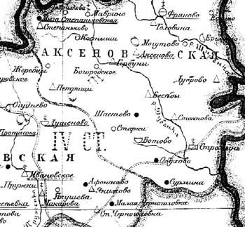 Карта 1870 года