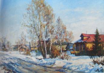 Юрий Александрович Федоренков. Весна. Деревня Быково. 2001 год 