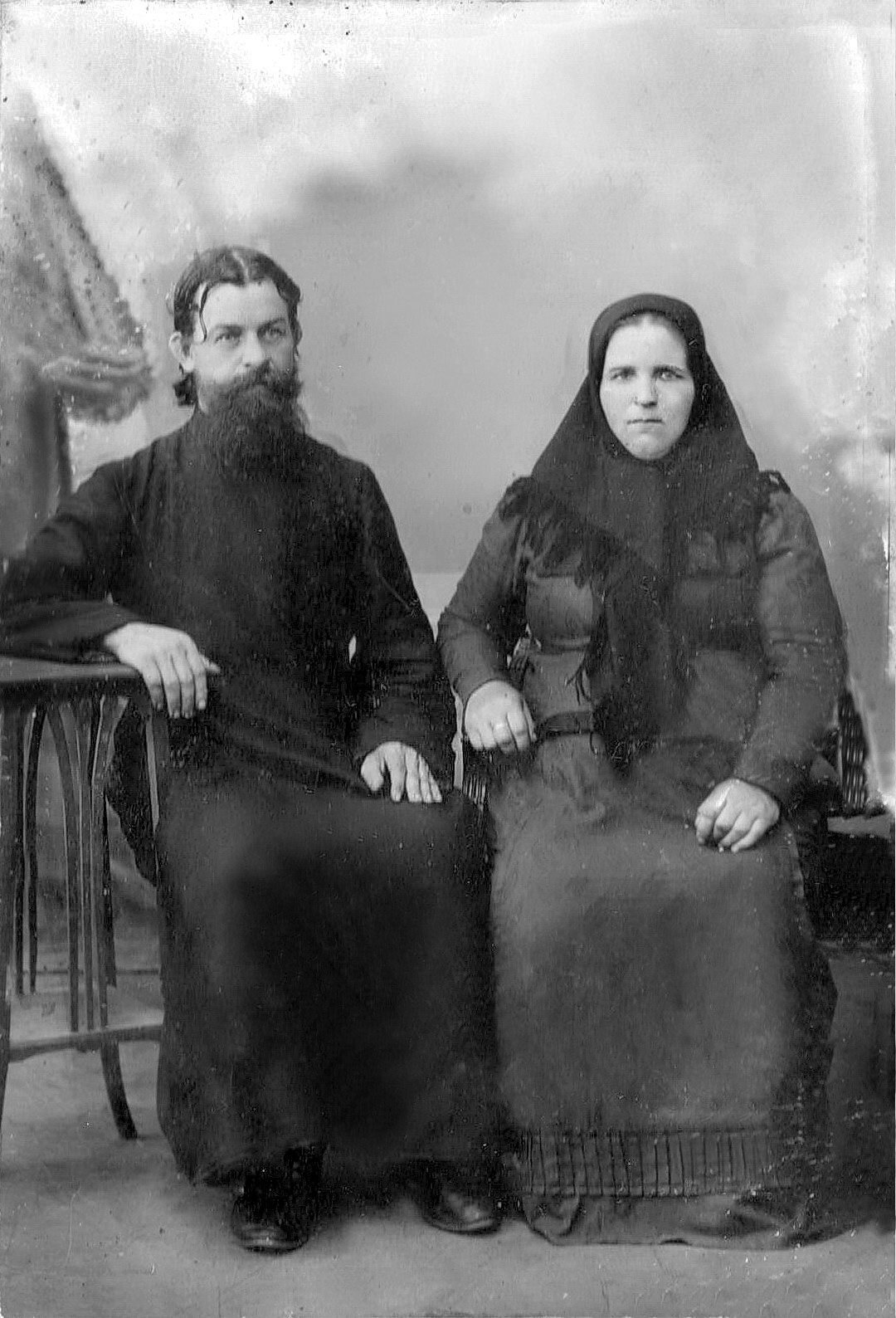 Анна Марковна (Буканова) с супругом о.Никифором Коровиным