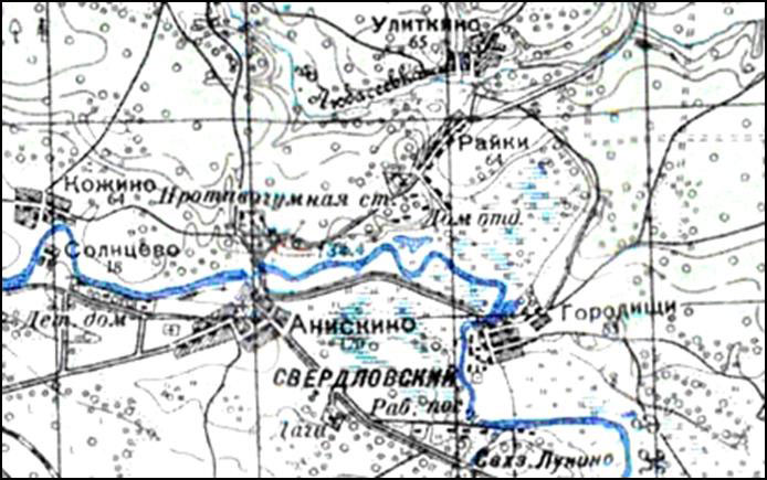 Так Кашинцевская противочумная станция отмечена карте 1930 г.