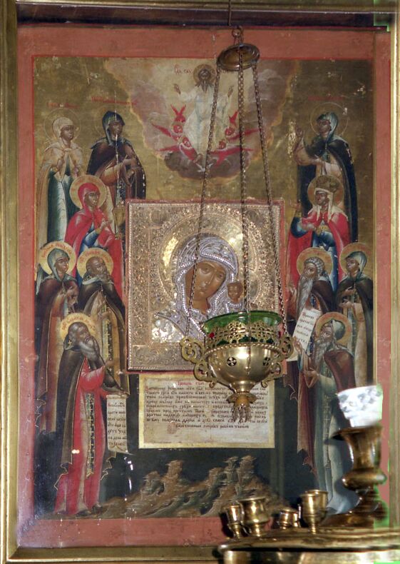 Казанская икона Богородицы из церкви Покрова Пресвятой Богородицы села Хомутово 