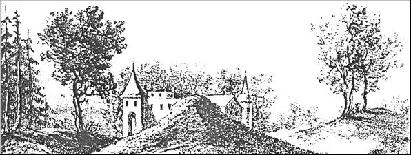Вид Успенского Дубенского монастыря в 1765 году