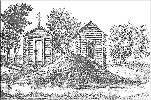 Местность того же монастыря в 1859 году.